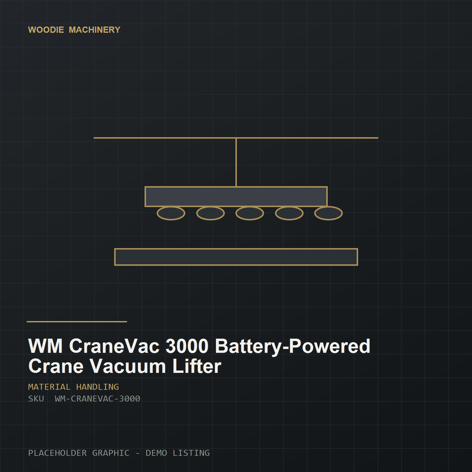 WM CraneVac 3000 Battery-Powered Crane Vacuum Lifter - product view