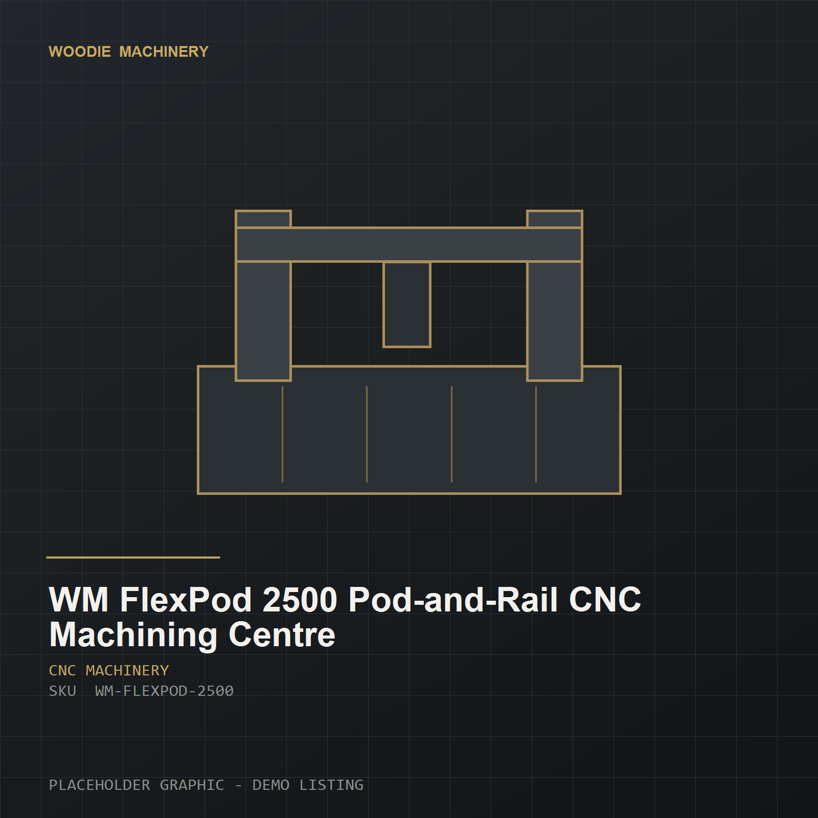 WM FlexPod 2500 Pod-and-Rail CNC Machining Centre - product view