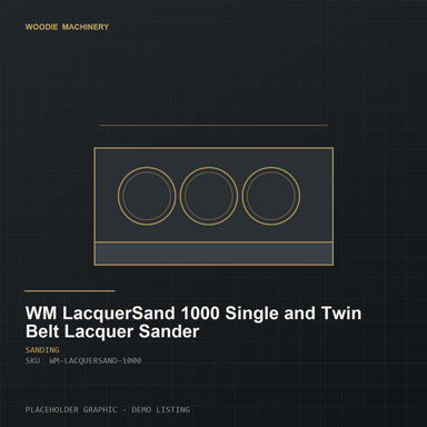WM LacquerSand 1000 Single and Twin Belt Lacquer Sander - product view