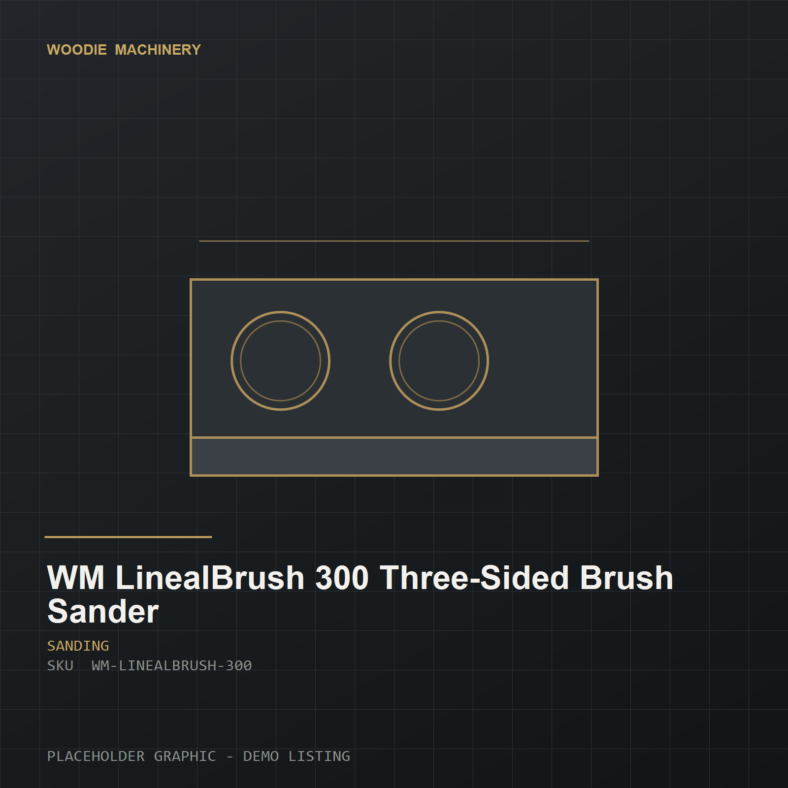 WM LinealBrush 300 Three-Sided Brush Sander - product view