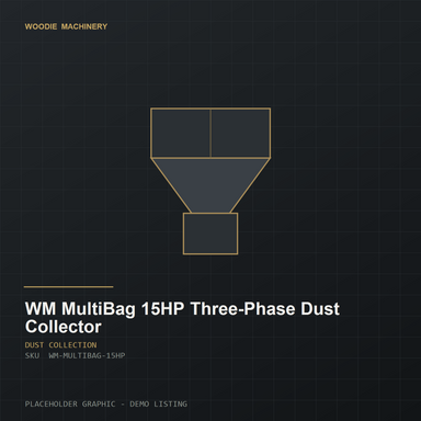 WM MultiBag 15HP Three-Phase Dust Collector - product view