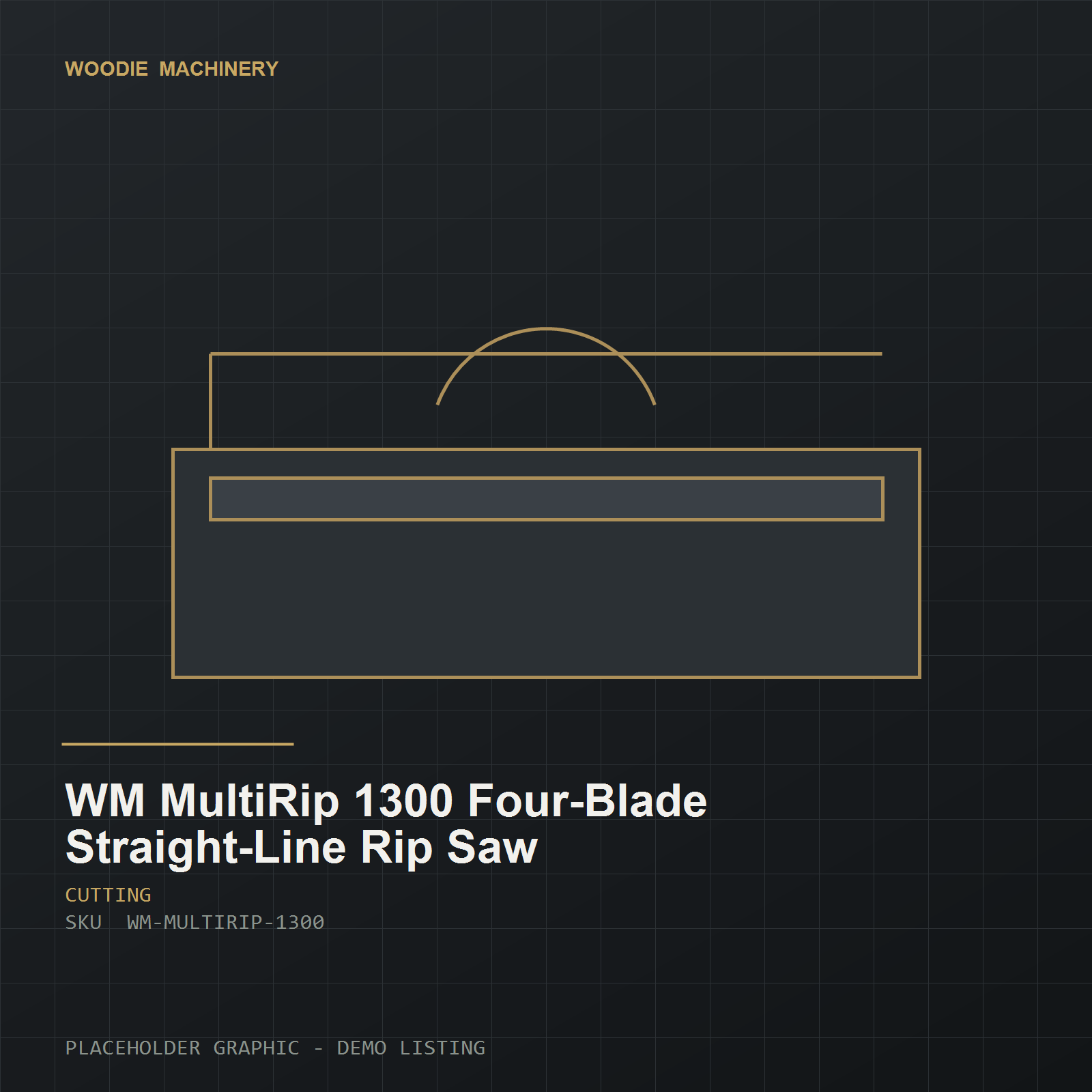 WM MultiRip 1300 Four-Blade Straight-Line Rip Saw - product view