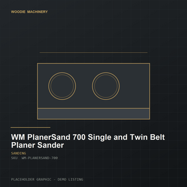 WM PlanerSand 700 Single and Twin Belt Planer Sander - product view