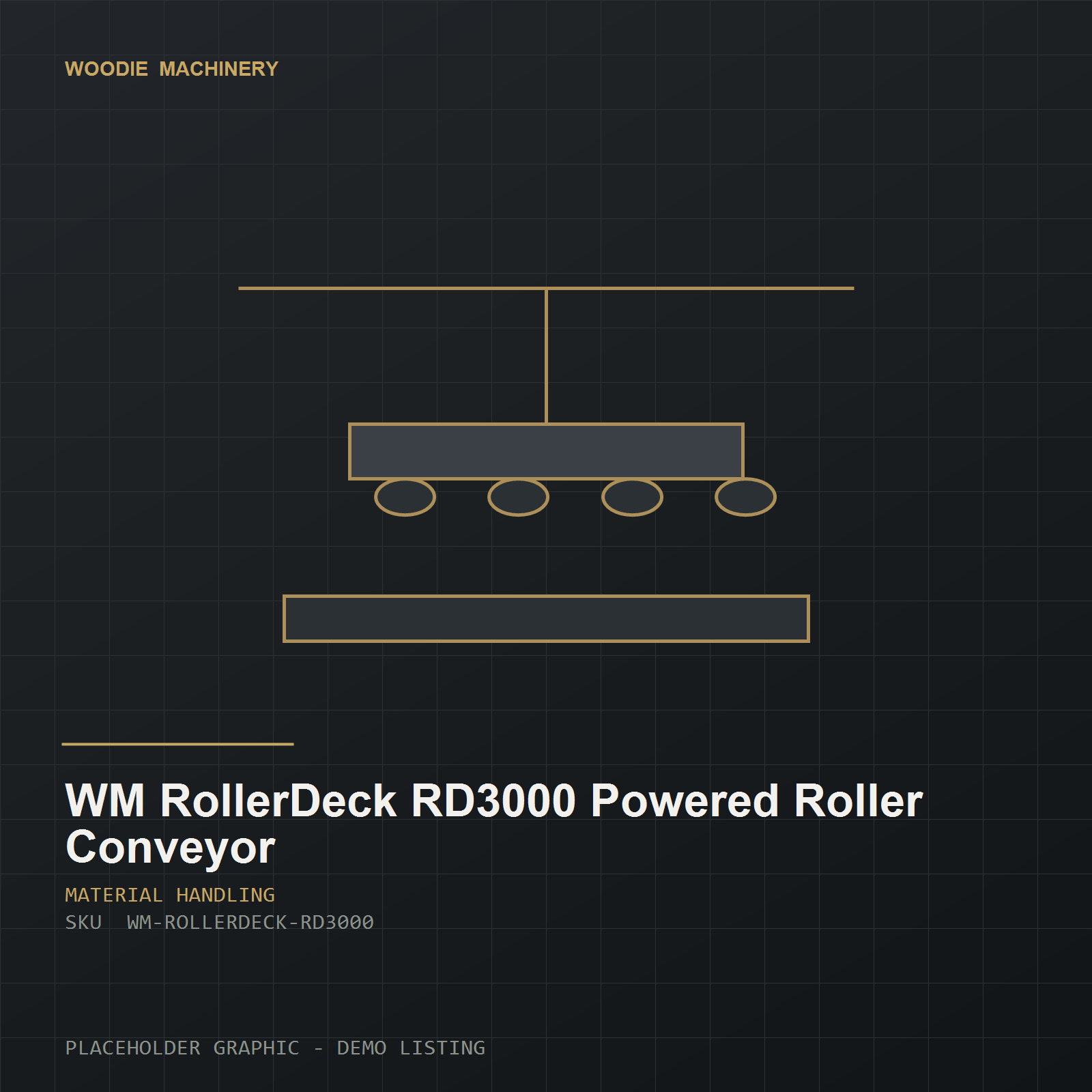 WM RollerDeck RD3000 Powered Roller Conveyor - product view