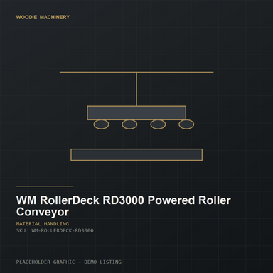 WM RollerDeck RD3000 Powered Roller Conveyor - product view
