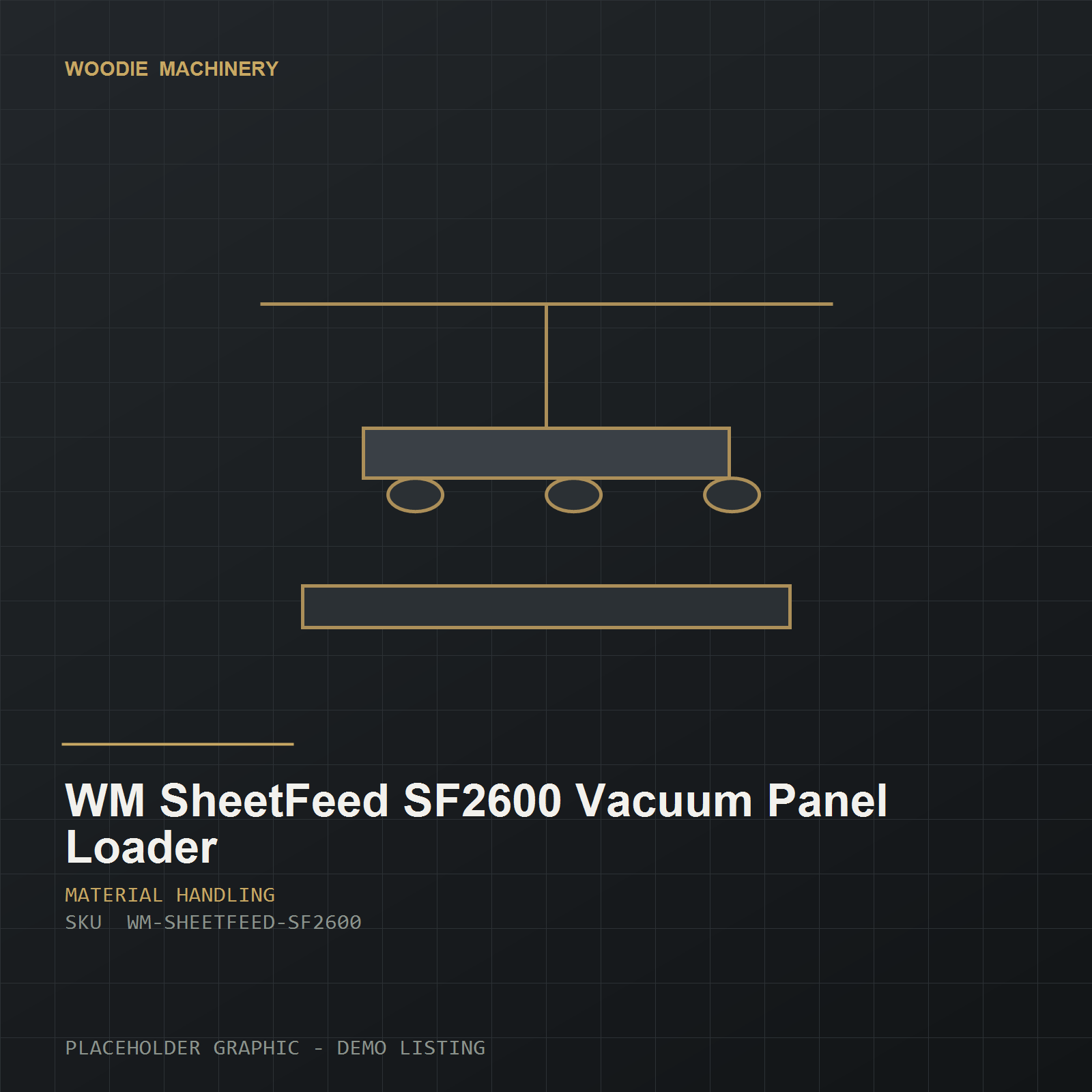 WM SheetFeed SF2600 Vacuum Panel Loader - product view