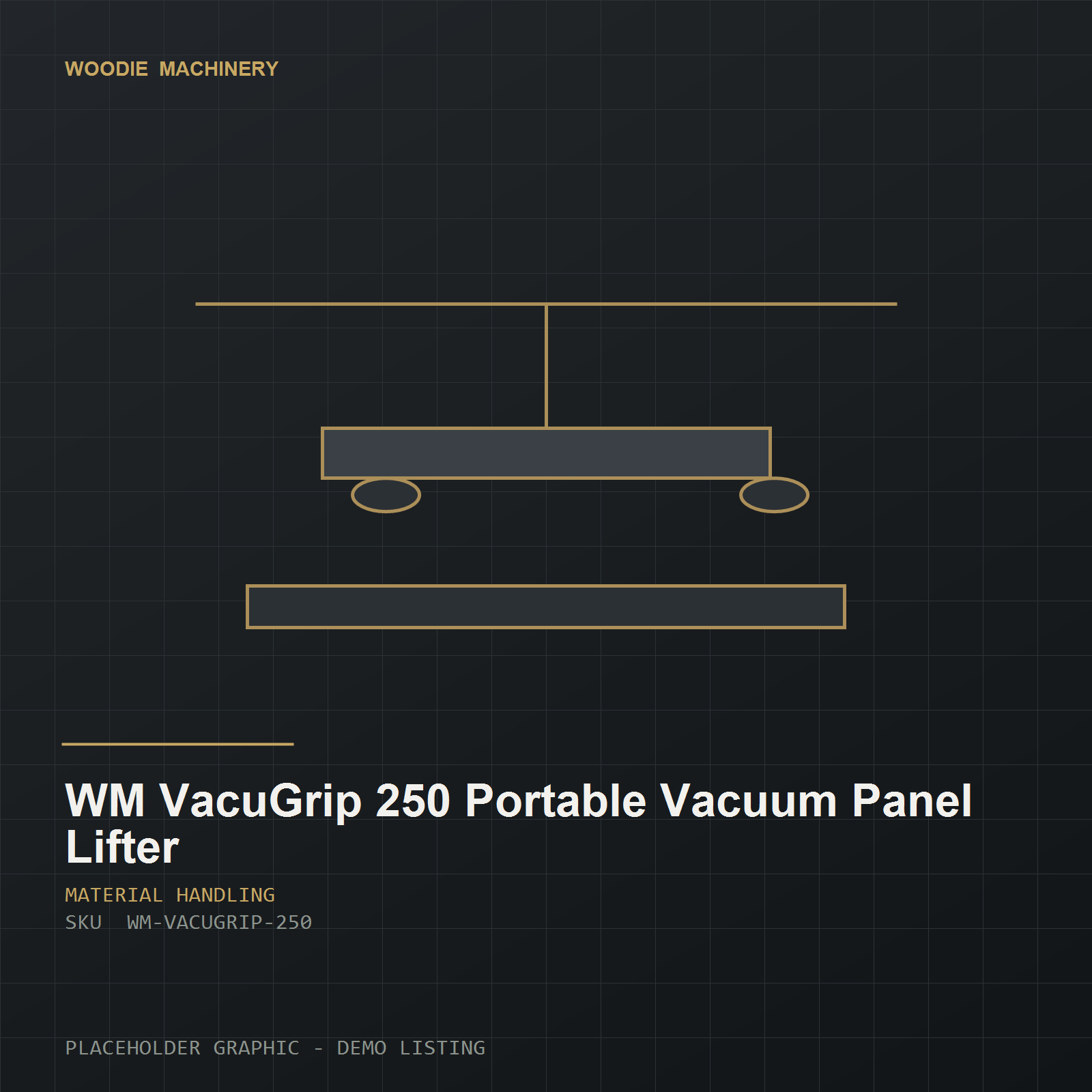 WM VacuGrip 250 Portable Vacuum Panel Lifter - product view