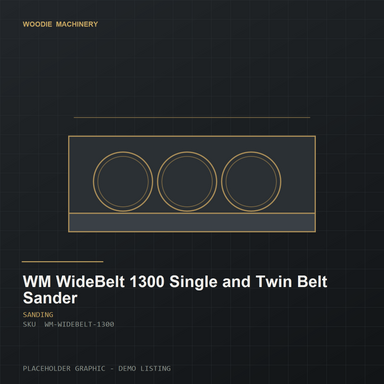 WM WideBelt 1300 Single and Twin Belt Sander - product view